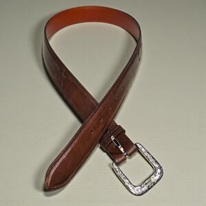 Lucchese Genuine Leather Western Belt – Handmade USA